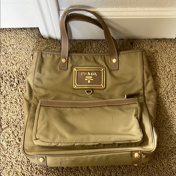 Prada Tan Nylon handbag - Picture 1 of 6